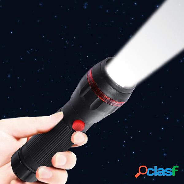 Mini LED Torcia Zoomable Torcia Tattica di Plastica