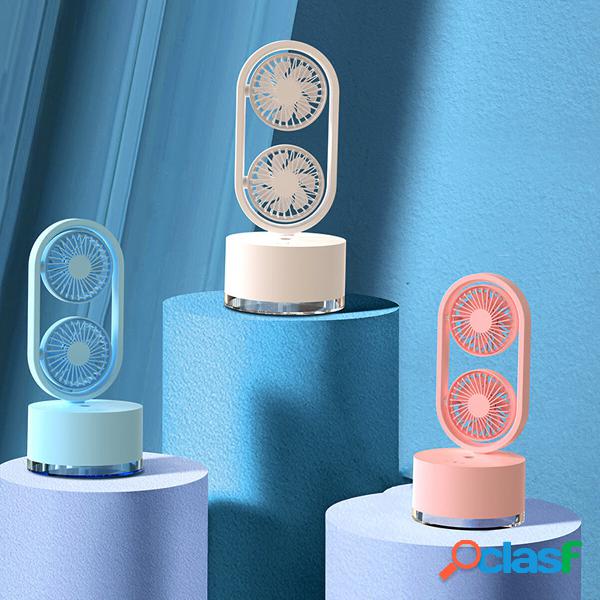Mini ventilatore a doppia testa 3 velocità Ventilatore aria