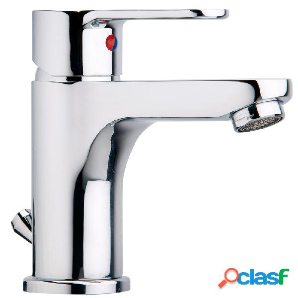 Miscelatore lavabo Paffoni Blu ottone cromo con piletta di