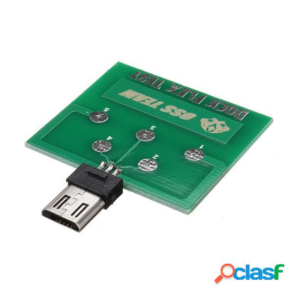Modulo di scheda di test PCB a 5 pin Micro USB per Android