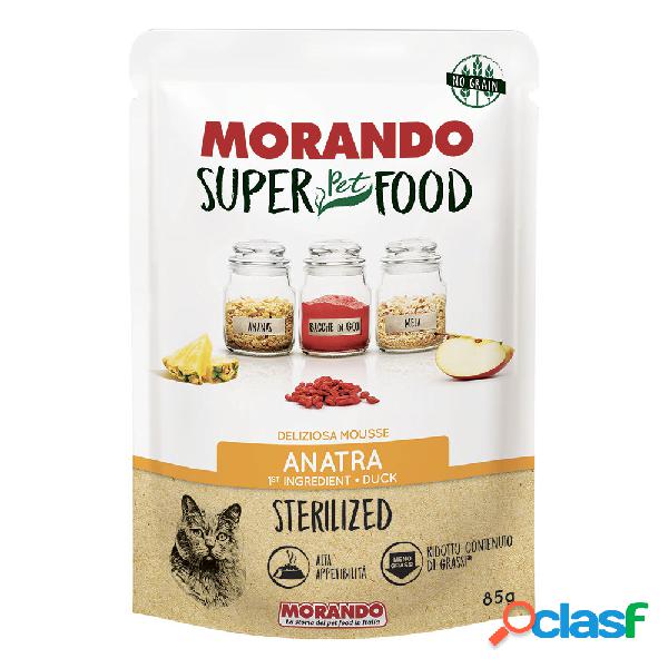 Morando SuperPetFood Cat Sterilized mousse con Anatra 85 gr
