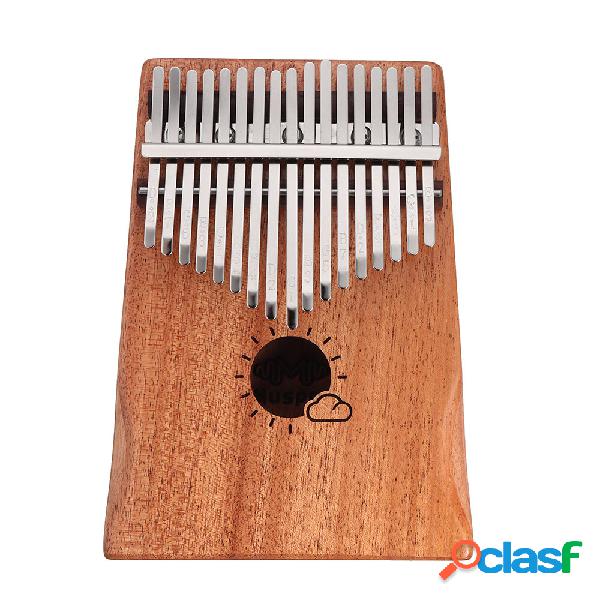 Muspor 17 Key Kalimba Mahogany Thumb Piano Africa Mbira