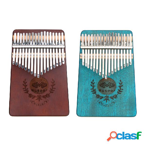 Muspor Kalimba 17 tasti in legno di acacia Thumb Piano Music