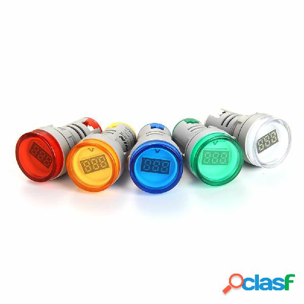 NIN® AD101-22VM 20-500V 22MM Mini LED Voltmetro digitale 5