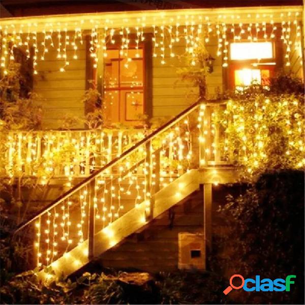 Natale 4M 96 LED Luci da esterno per interni 220V Tenda