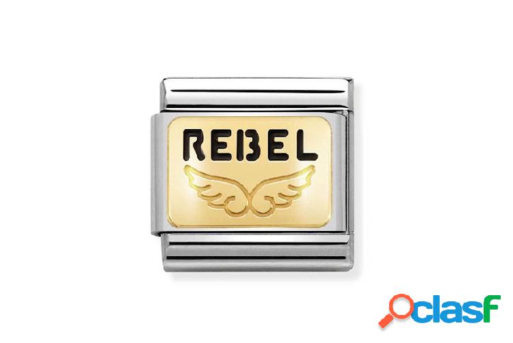 Nomination Rebel Angelo Ribelle Composable acciaio acciaio