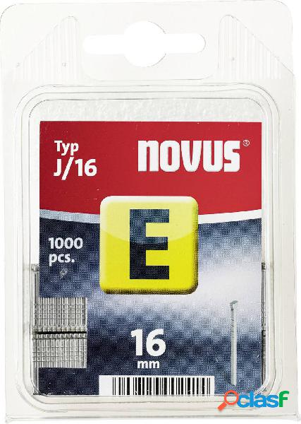 Novus, chiodi - tipo J 1000 pezzi 044-0063 staffe tipo J/16