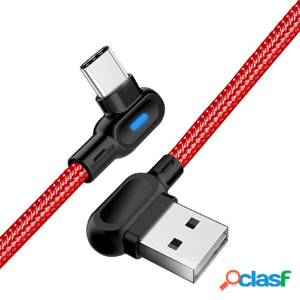 OLAF USB Type C Cavo dati di ricarica rapida a gomito a 90