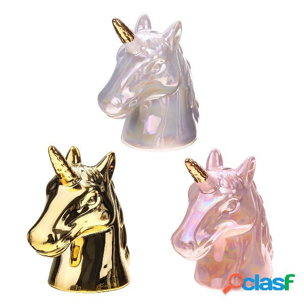 Ornamenti per unicorno in ceramica Magia Denaro novità per