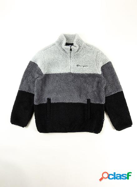 PILE TEDDY 1/2 ZIP TRICOLOR RAGAZZO