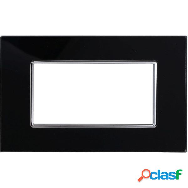 PLACCA CRISTAL 3M 4M 6M NERO EFFETTO VETRO COMPATIBILE CON