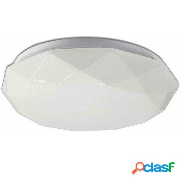 PLAFONIERA LED 18W CON SCOCCA LAVORATA PUNTI TRASPARENTI