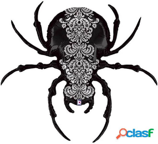 Palloncino foil metallizzato di ragno nero 119 cm