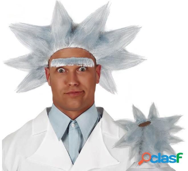 Parrucca blu da scienziato pazzo