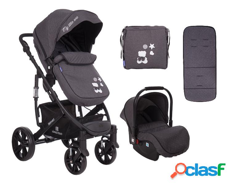 Passeggino 3 in 1 Beloved Grigio Scuro