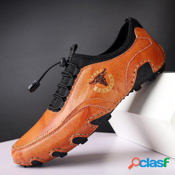Pelle di vacchetta da uomo Soft Scarpe da guida casual