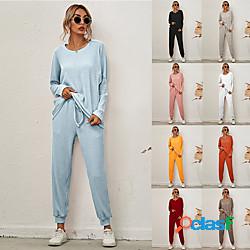Per donna 2 pezzi Tuta Da Ginnastica Tuta da ginnastica