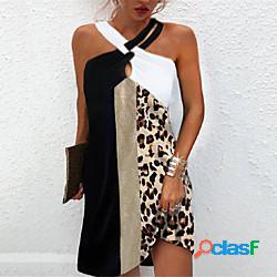 Per donna Abito linea A Mini abito corto Nero Grigio Marrone