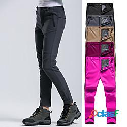 Per donna Pantaloni foderati in pile Pantaloni da escursione