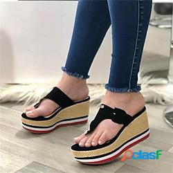 Per donna Sandali Sandali con la zeppa Espadrillas Sandalo