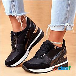 Per donna Scarpe da ginnastica Zeppa Tallone nascosto Punta