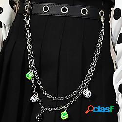 Per donna Unisex Cintura a catena Catene in metallo Plastica