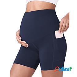 Per donna Vita alta Pantaloncini da yoga Pantaloni di