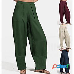 Per donna Vita alta Pantaloni da yoga Tasche laterali