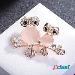 Per donna Zirconi Spille Classico Gufo Moda Spilla Gioielli