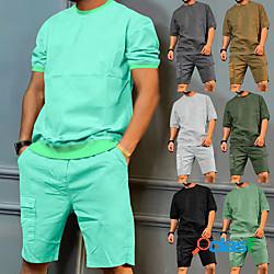 Per uomo Tuta Da Ginnastica T-shirt e pantaloncini da corsa