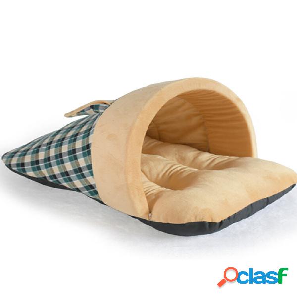 Pet Dog Cat Soft Warm Sleeping Borsa Cucciolo Sleeping Cave