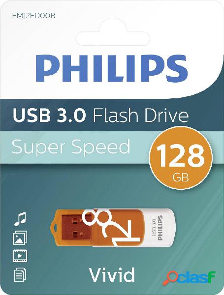 Philips Chiavetta USB 128 GB Arancione FM12FD00B/00 USB 3.2