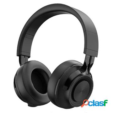 Pieghevole Over-Ear Auricolare Stereo Bluetooth P1 - Nero