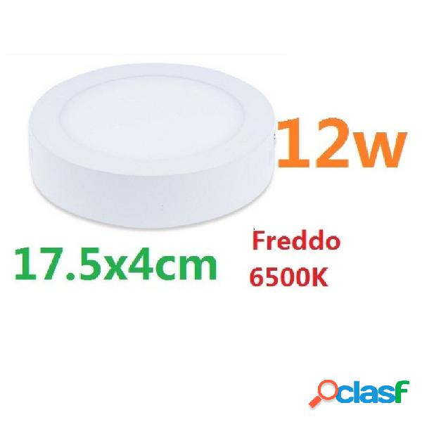 Plafoniera Faretto Pannello Soffitto Led Luce Freddo 12W
