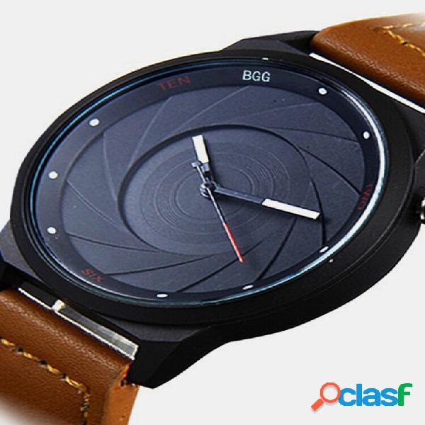 Quarzo alla moda in pelle Watch Quadrante a punta