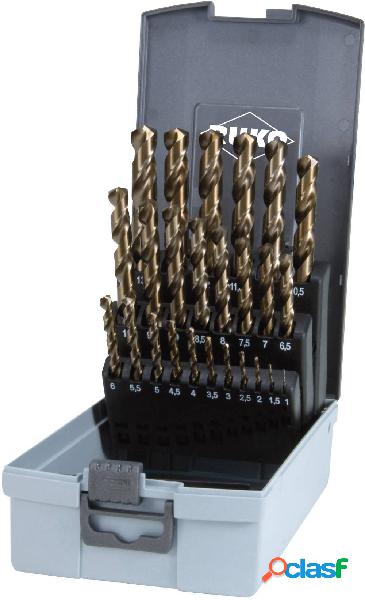 RUKO 215215RO HSSE-Co 5 Kit punte a spirale da metallo 25