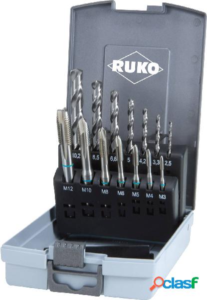 RUKO 245048RO KIT Maschi a macchina 14 parti metrica DIN