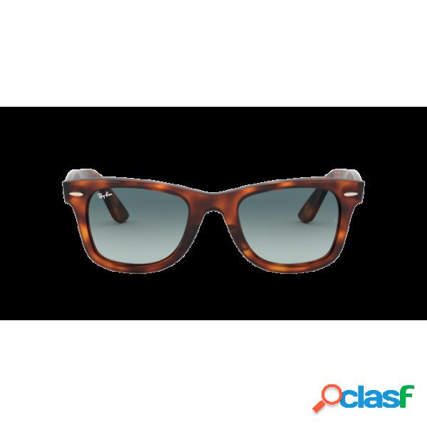 Rb4340 wayfarer 63973m rosso havana blu gradiente grigio