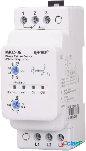 Relè di monitoraggio 1 scambio ENTES MKC-06 1 pz.