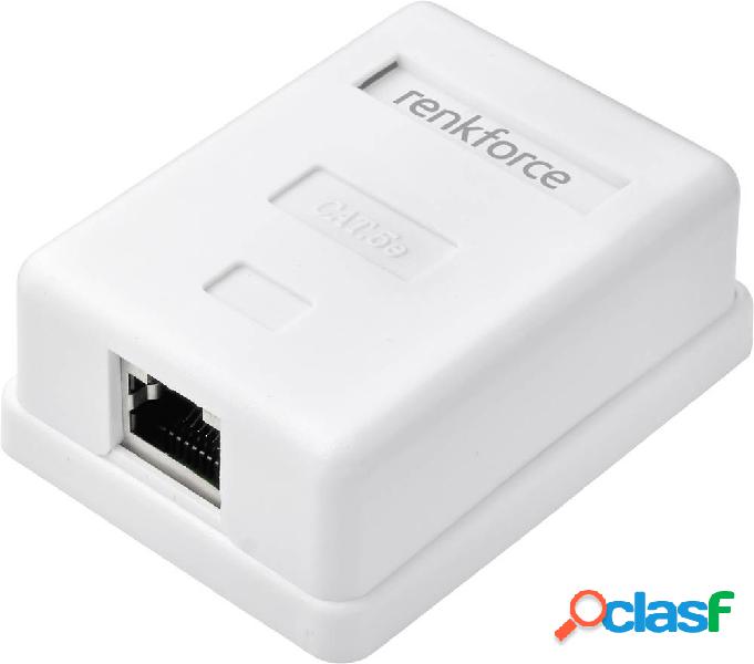 Renkforce Adattatore di rete Da parete CAT 5e Bianco