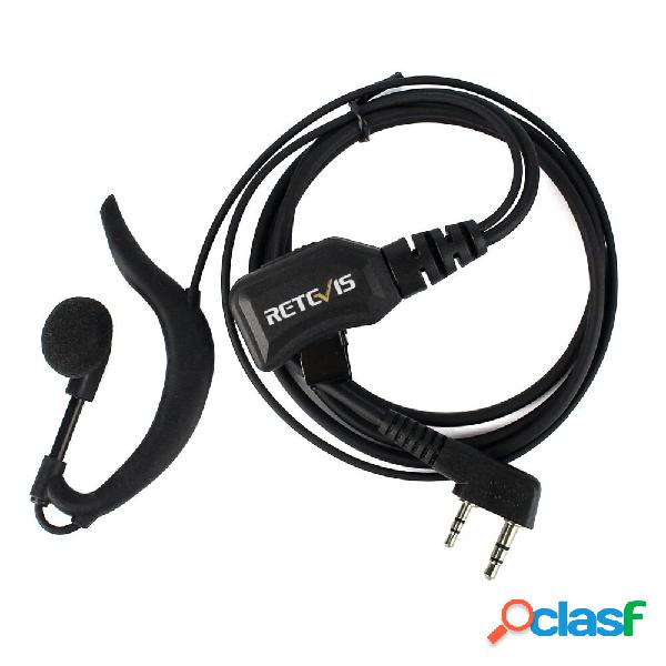 Retevis R-111 PTT Earpiece Microfono PU Filo di tensione per