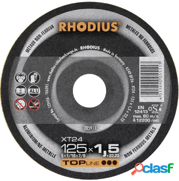 Rhodius XT 24 205911 Disco di taglio dritto 125 mm 22.23 mm