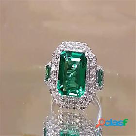 Ring AAA Cubic Zirconia Silver Platinum Plated 1pc Stylish 5