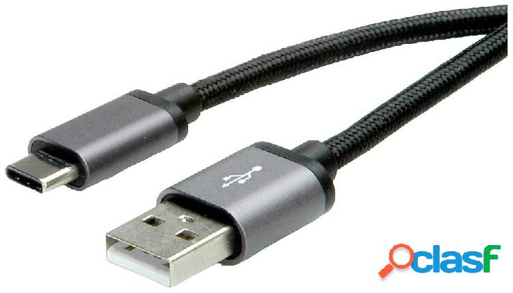 Roline Cavo USB USB 2.0 Spina USB-C™, Spina USB-A 1.80 m