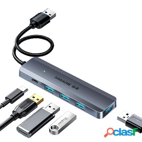 SAMZHE USB3.1 Splitter Gen2 ad alta velocità 4 porte Dock