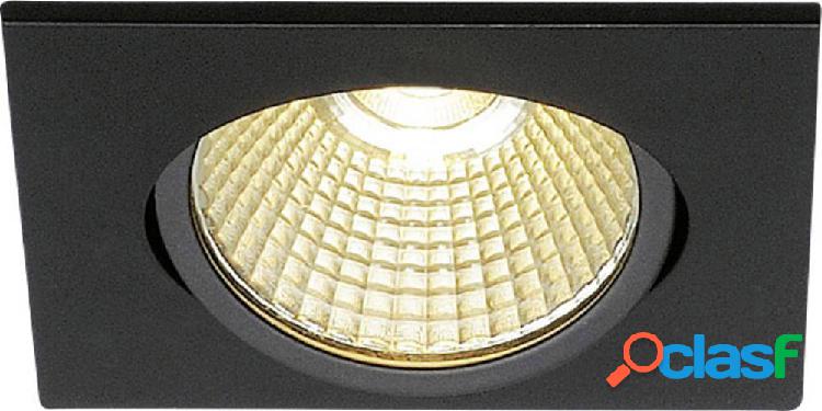 SLV 114390 Lampada LED da incasso 9 W Bianco caldo Nero