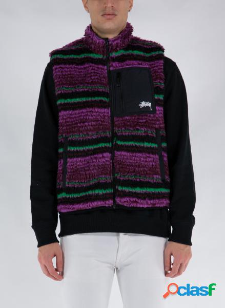 SMANICATO STRIPED SHERPA