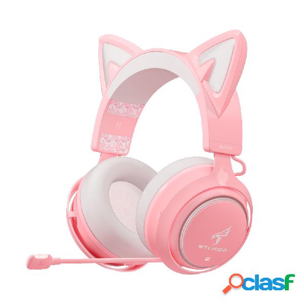 SOMiC GS510 Cat Orecchio Cuffie da gioco Rosa 3 Versione con