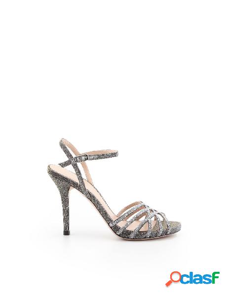 STUART WEITZMAN SANDALI DONNA FLICKERSILVER PELLE ARGENTO