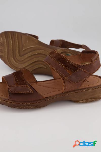 Sandali di pelle Josef Seibel con chiusura a strappo e